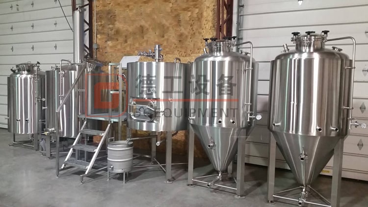 2 Veseels beer mashing system of complete microbrewery