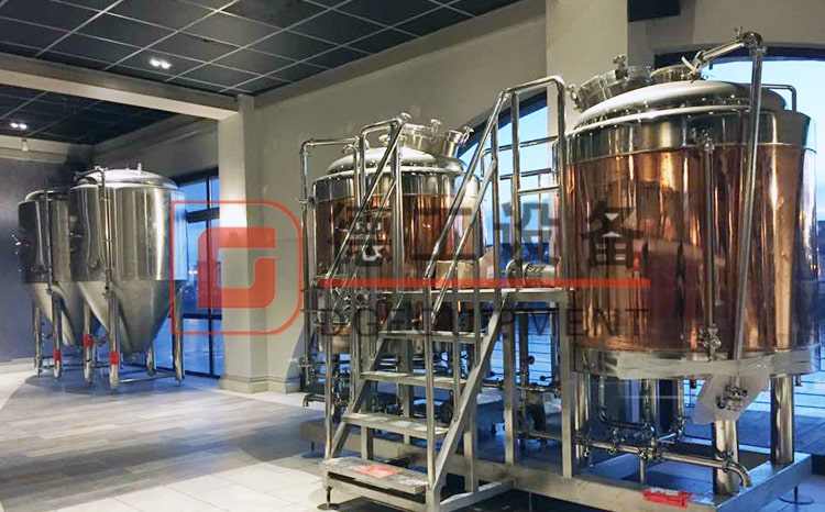 1000L craft brewery equipment copper brewhouse