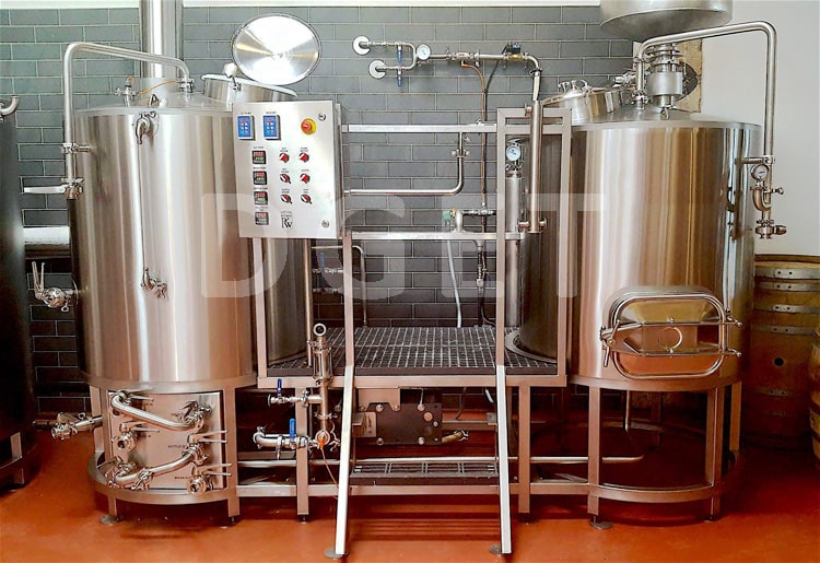 2 vessels brewhouse microbrewery brewing system