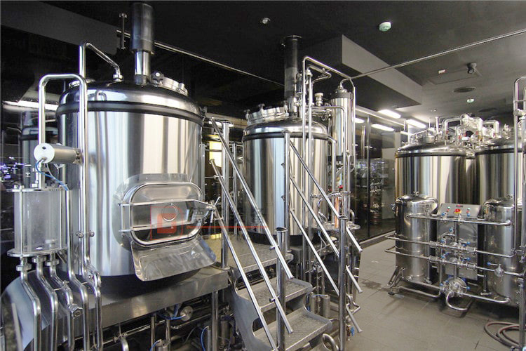 2 vessels electric &steam heating beer mashing system